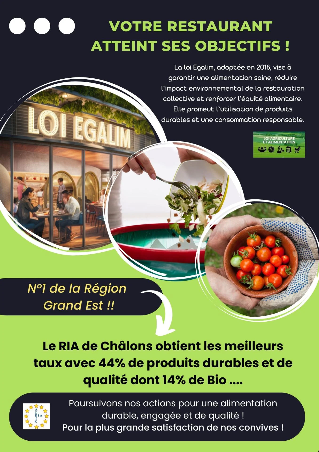 Affiche loi egalim ria